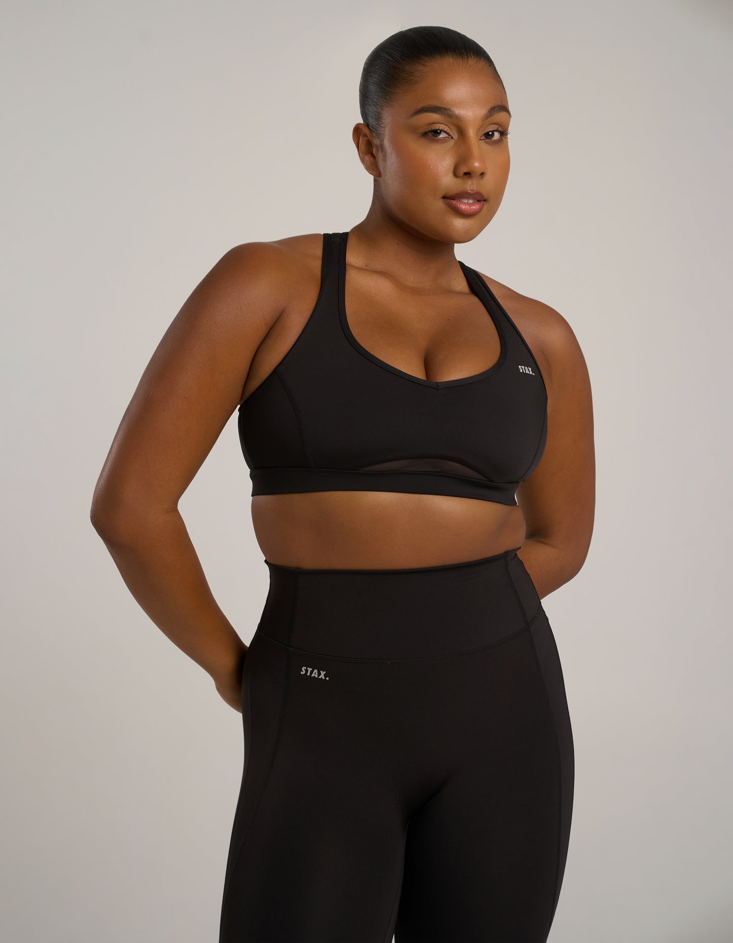Mesh Sports Crop Astryx - Carbon