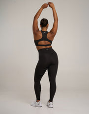 Mesh Sports Crop Astryx - Carbon