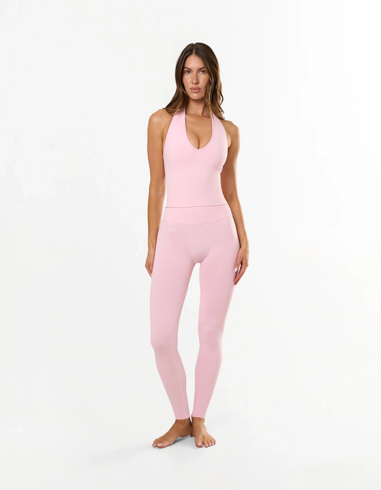 Premium Seamless Skulpt Halter Tank - Pink