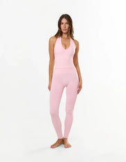 Premium Seamless Skulpt Halter Tank - Pink