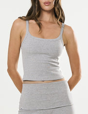 Cotton Comfort Singlet - Grey Marle
