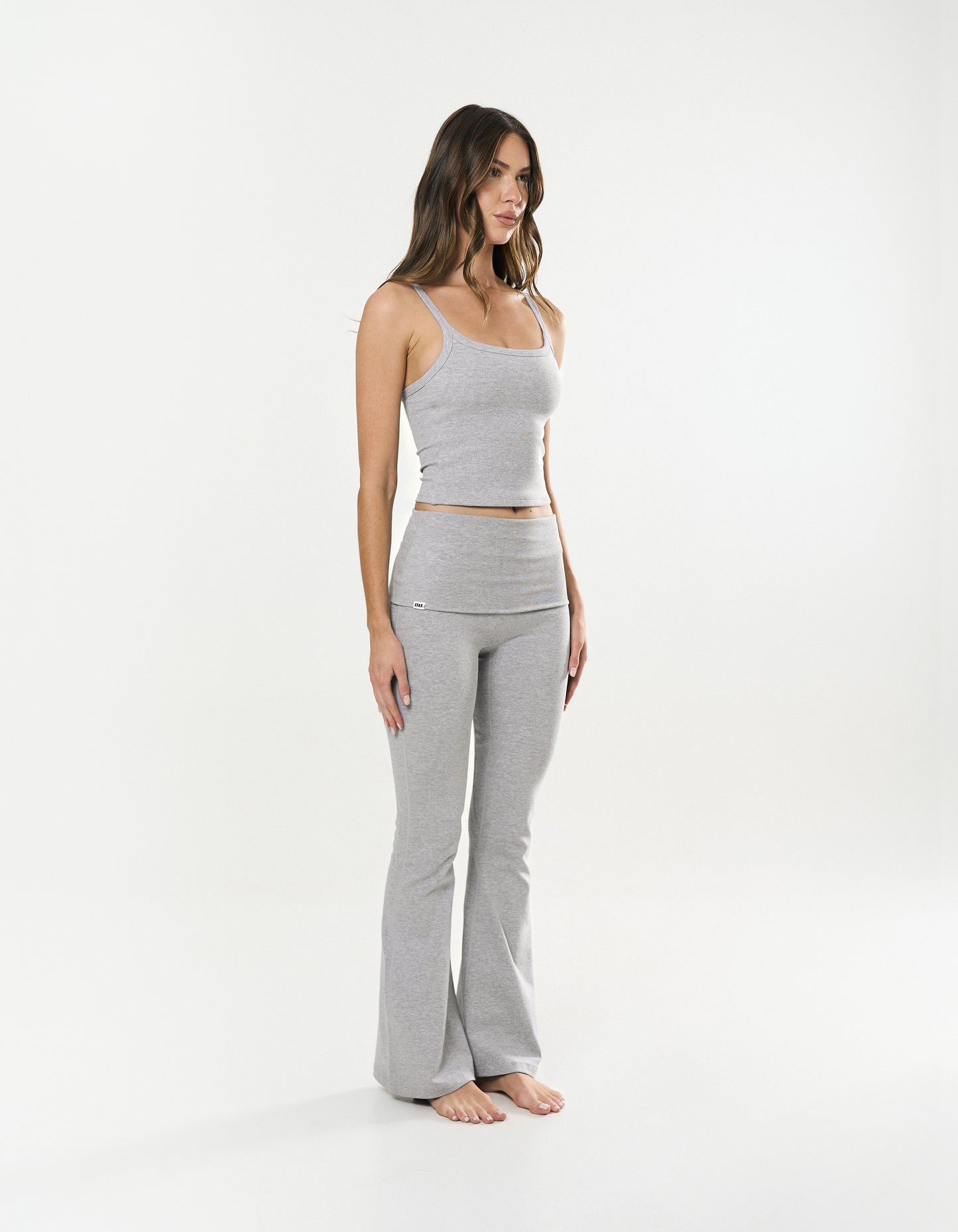 Cotton Comfort Singlet - Grey Marle