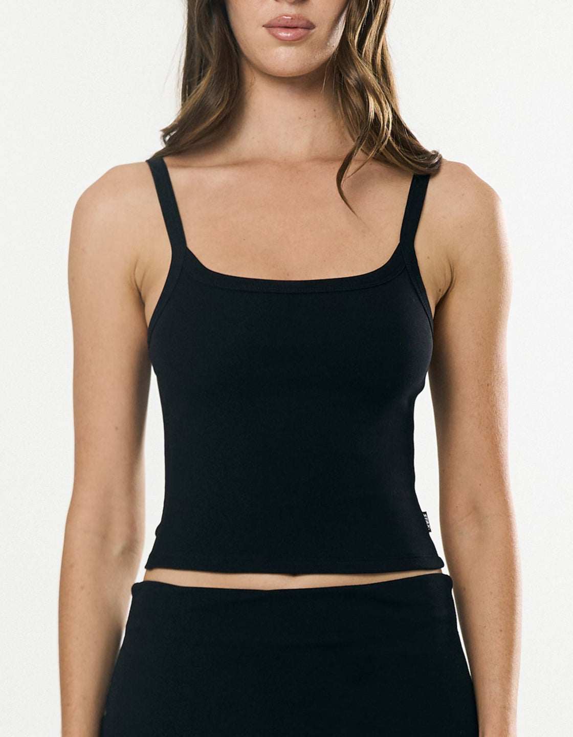 Cotton Comfort Singlet - Black