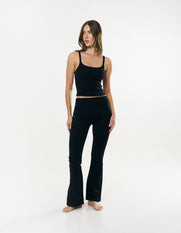 Cotton Comfort Singlet - Black