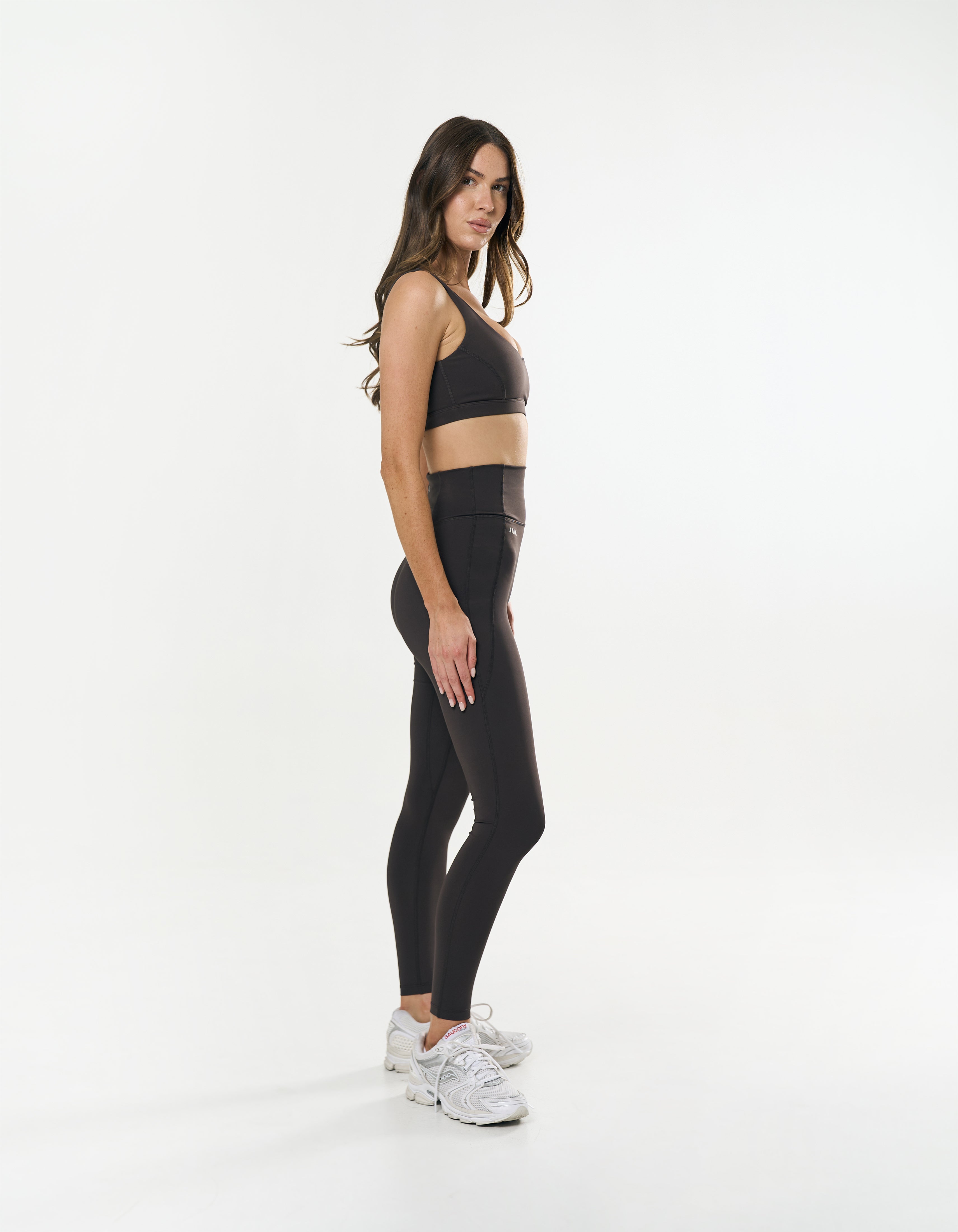 Pocket Full Length Tights Astryx - Truffle