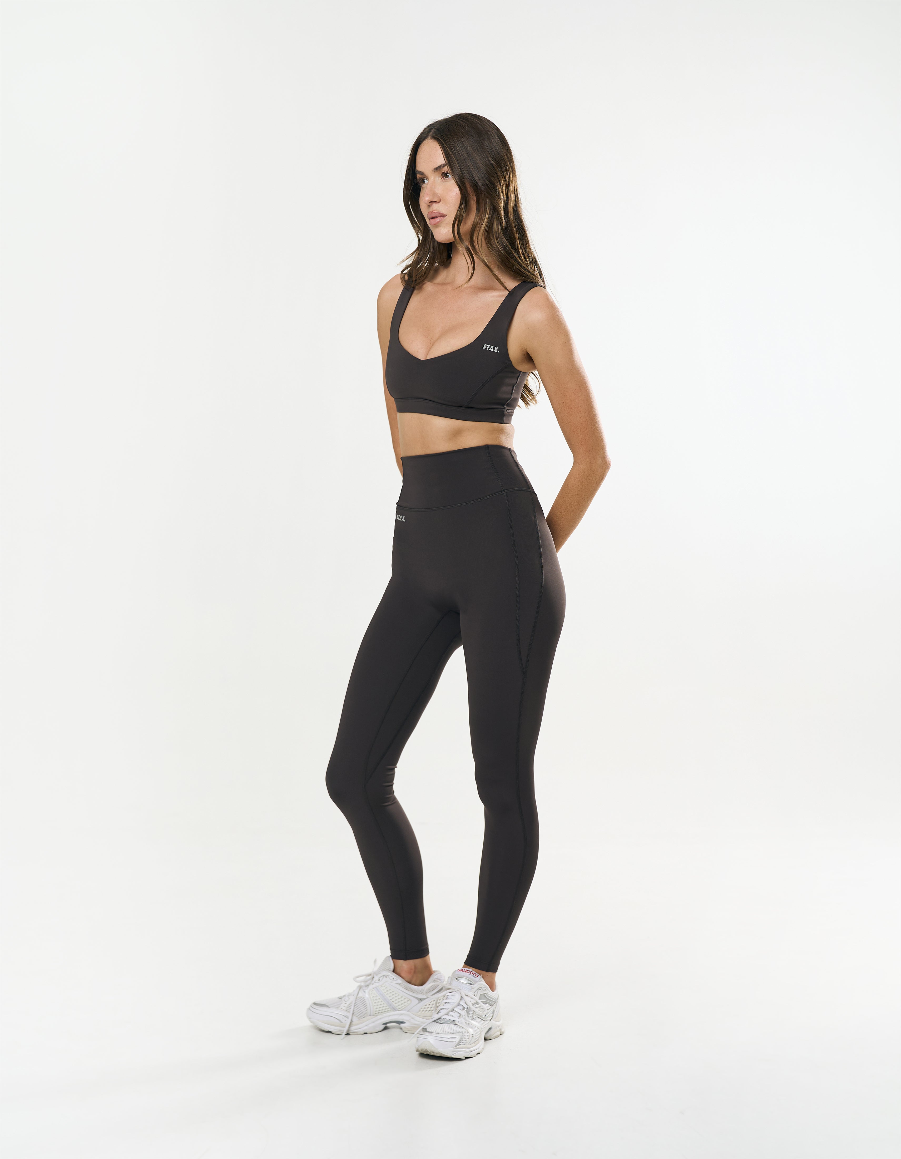 Pocket Full Length Tights Astryx - Truffle