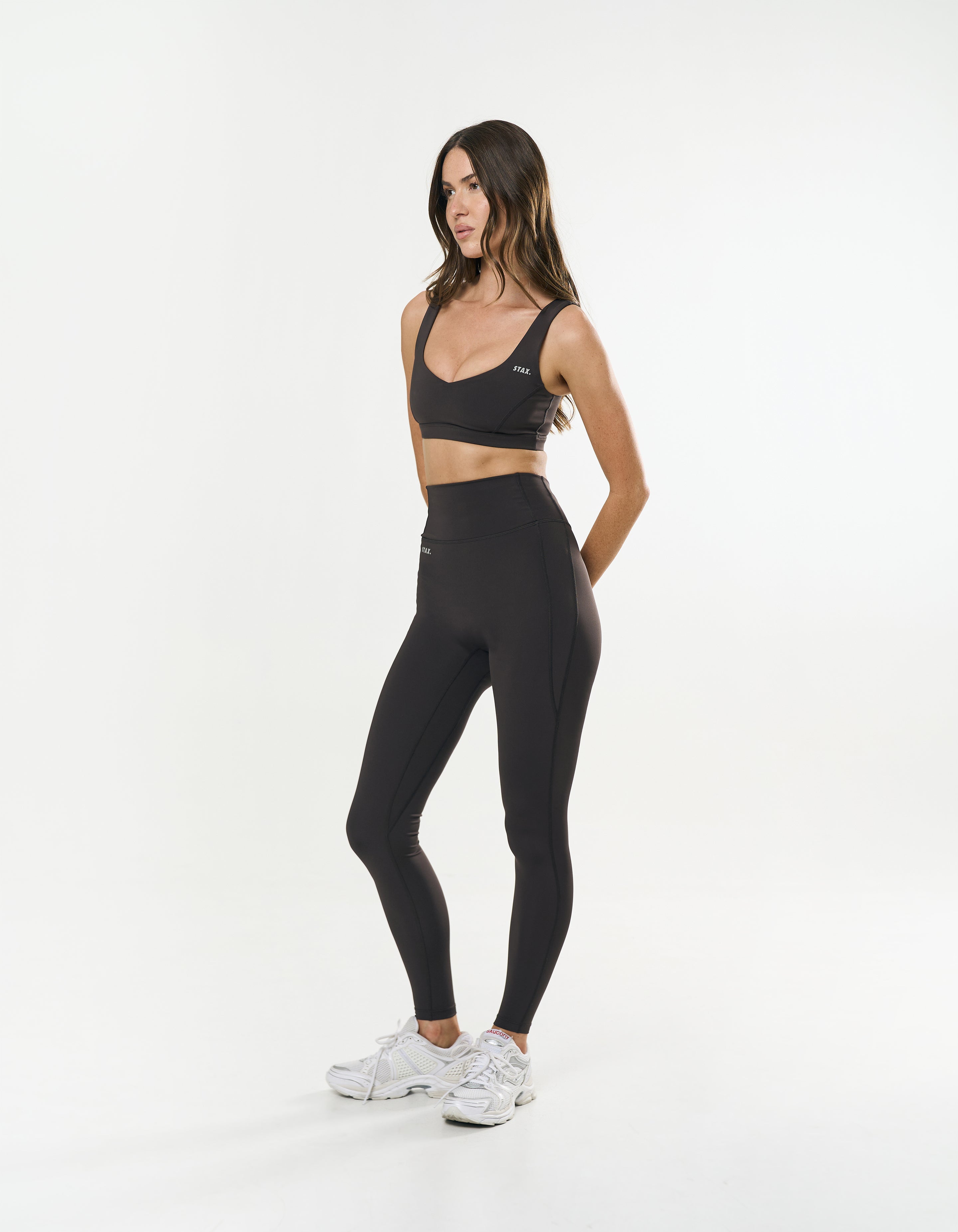 Pocket Full Length Tights Astryx - Truffle