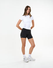 Fitted Mesh Tee Astryx - White