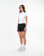 Fitted Mesh Tee Astryx - White