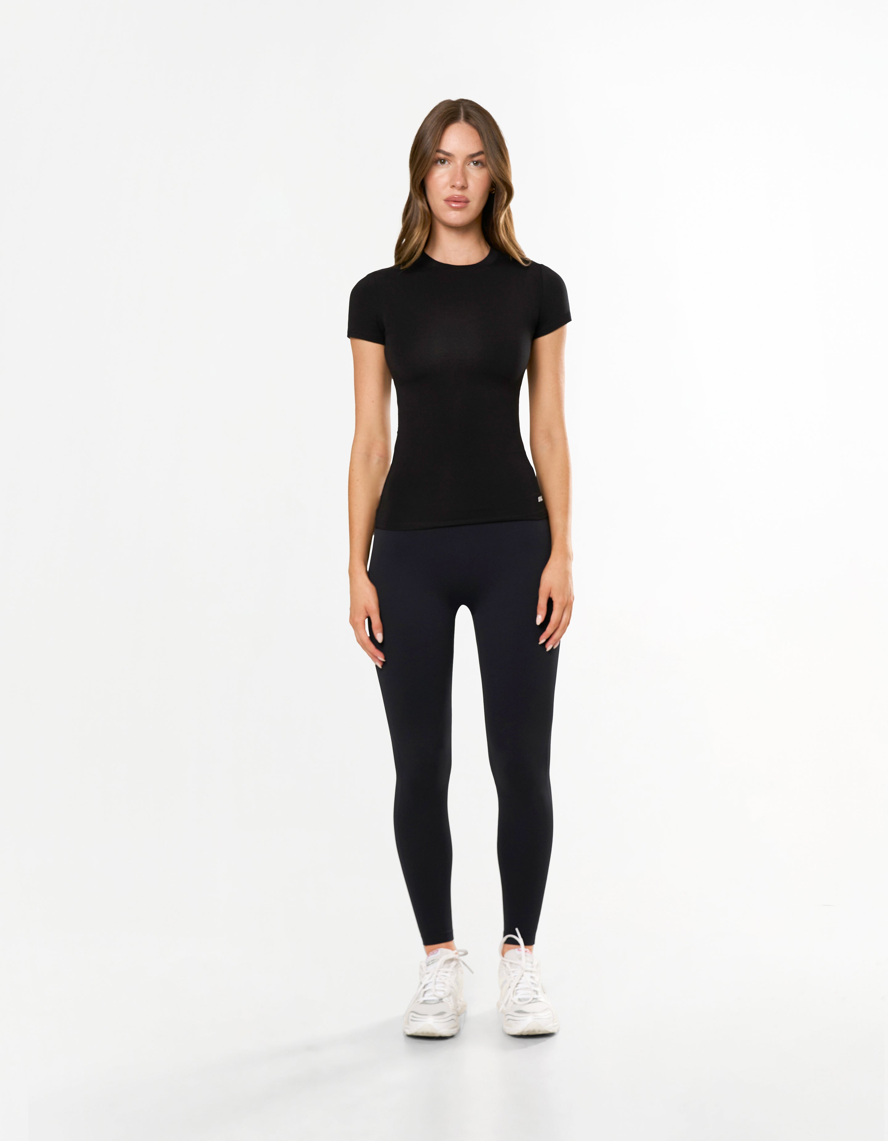 AW Womens Tee - Black/ White