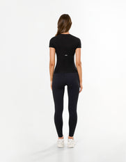 AW Womens Tee - Black/ White