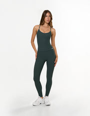 Active Rib Full Length Tights - Alpine