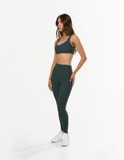 Active Rib Full Length Tights - Alpine