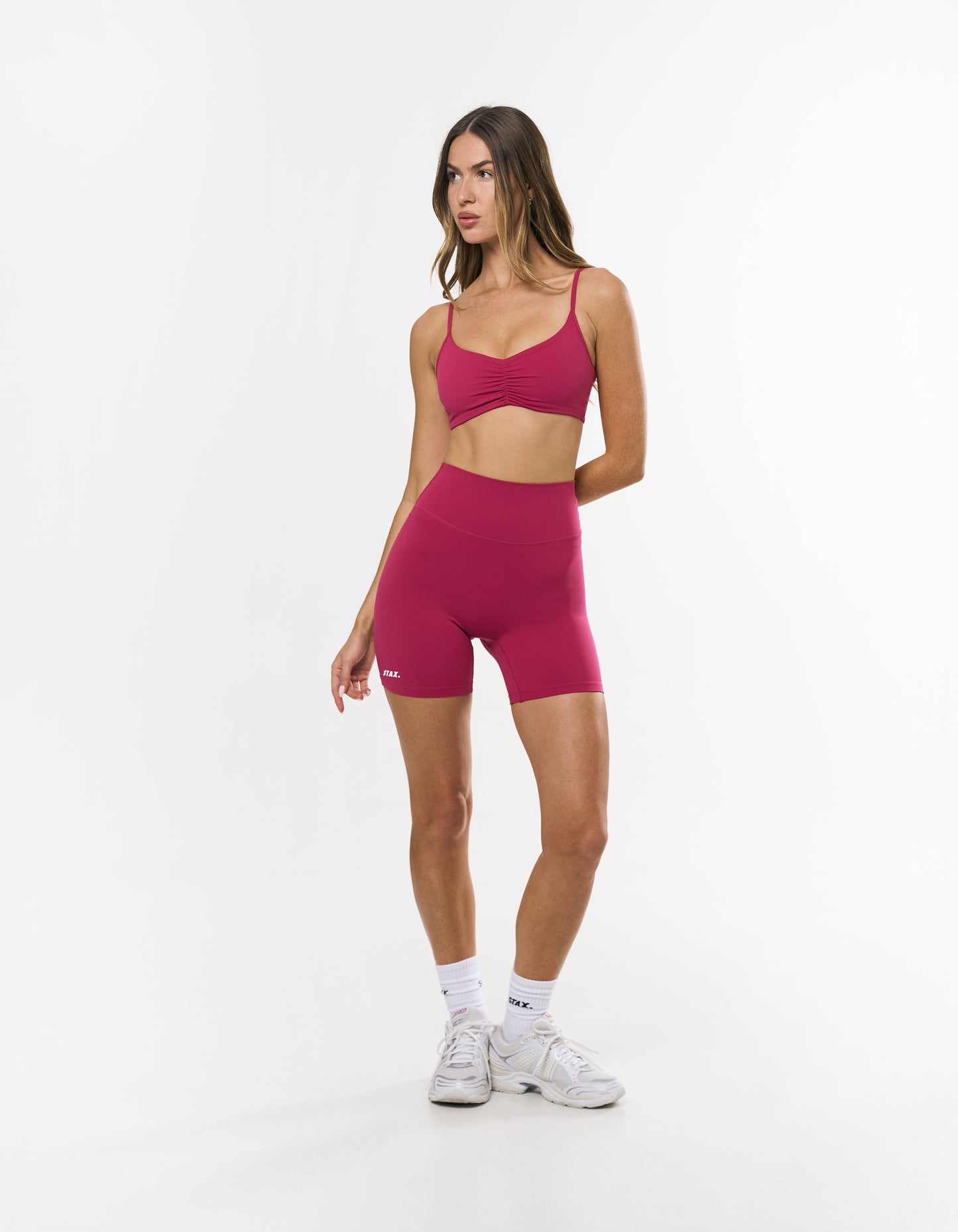 Ruched Crop Airlyte - Blossom