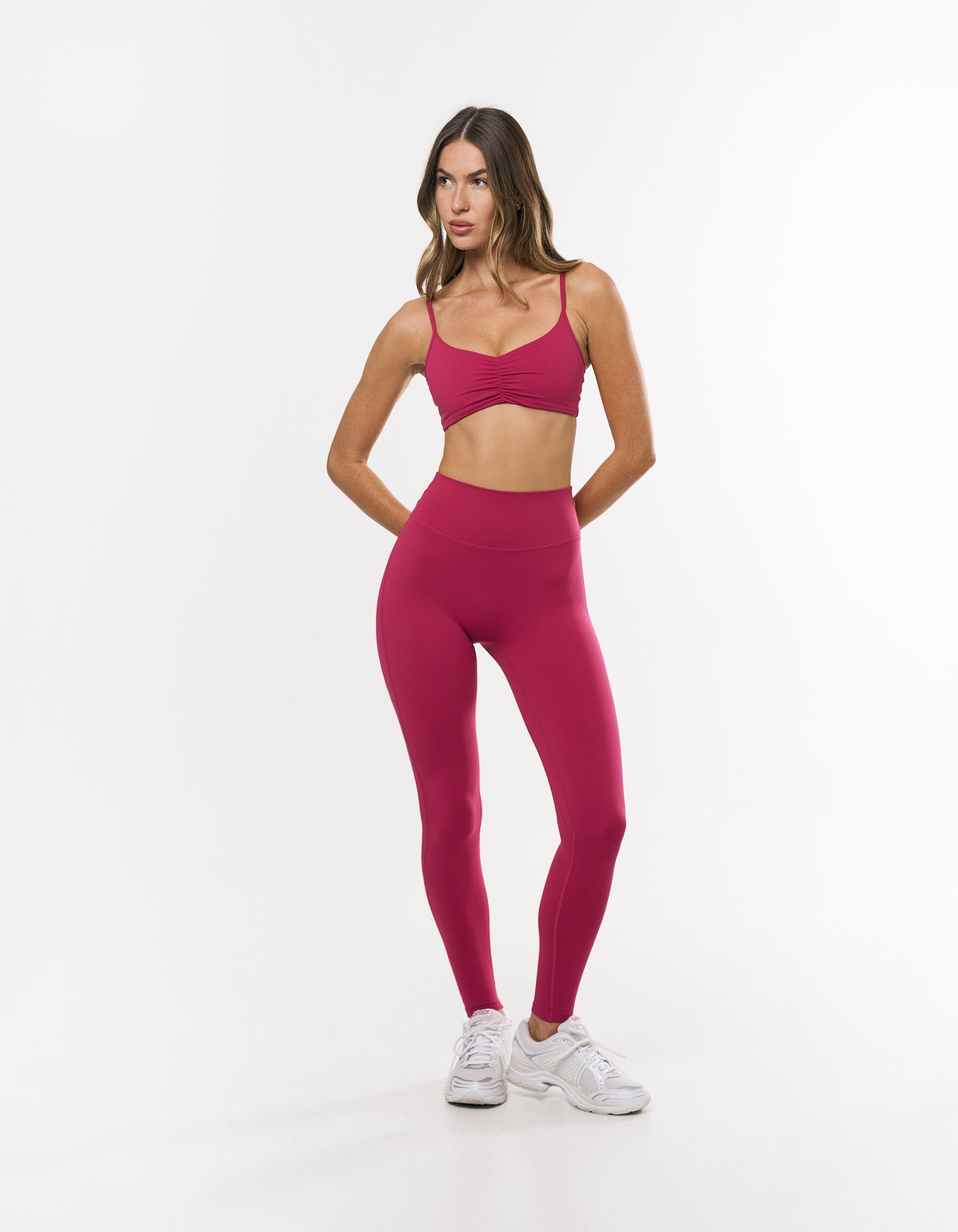 Ruched Crop Airlyte - Blossom