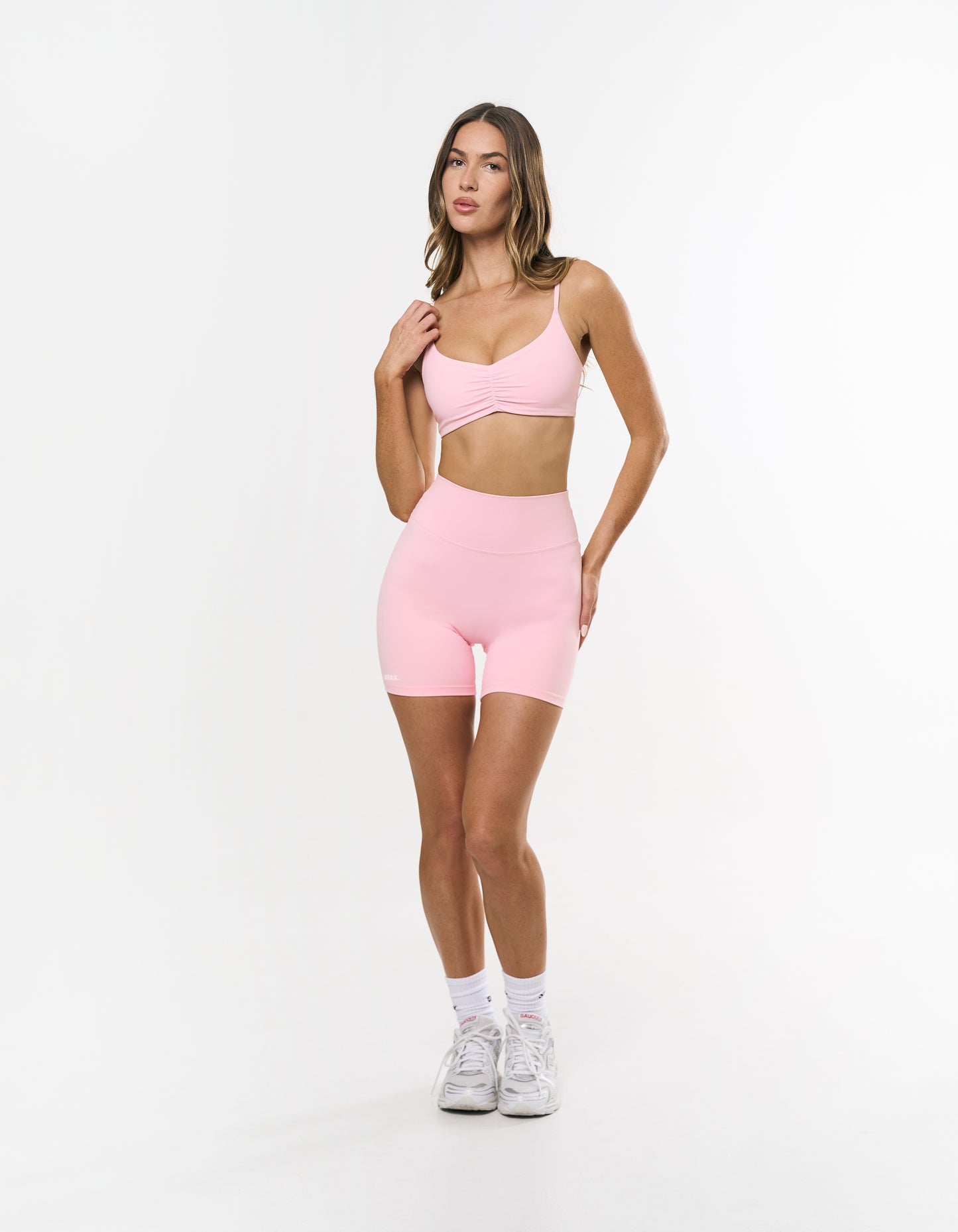 Ruched Crop Airlyte - Blush