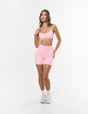Ruched Crop Airlyte - Blush