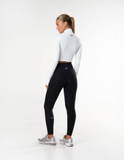 Long Sleeve Zip Crop NANDEX™ - White