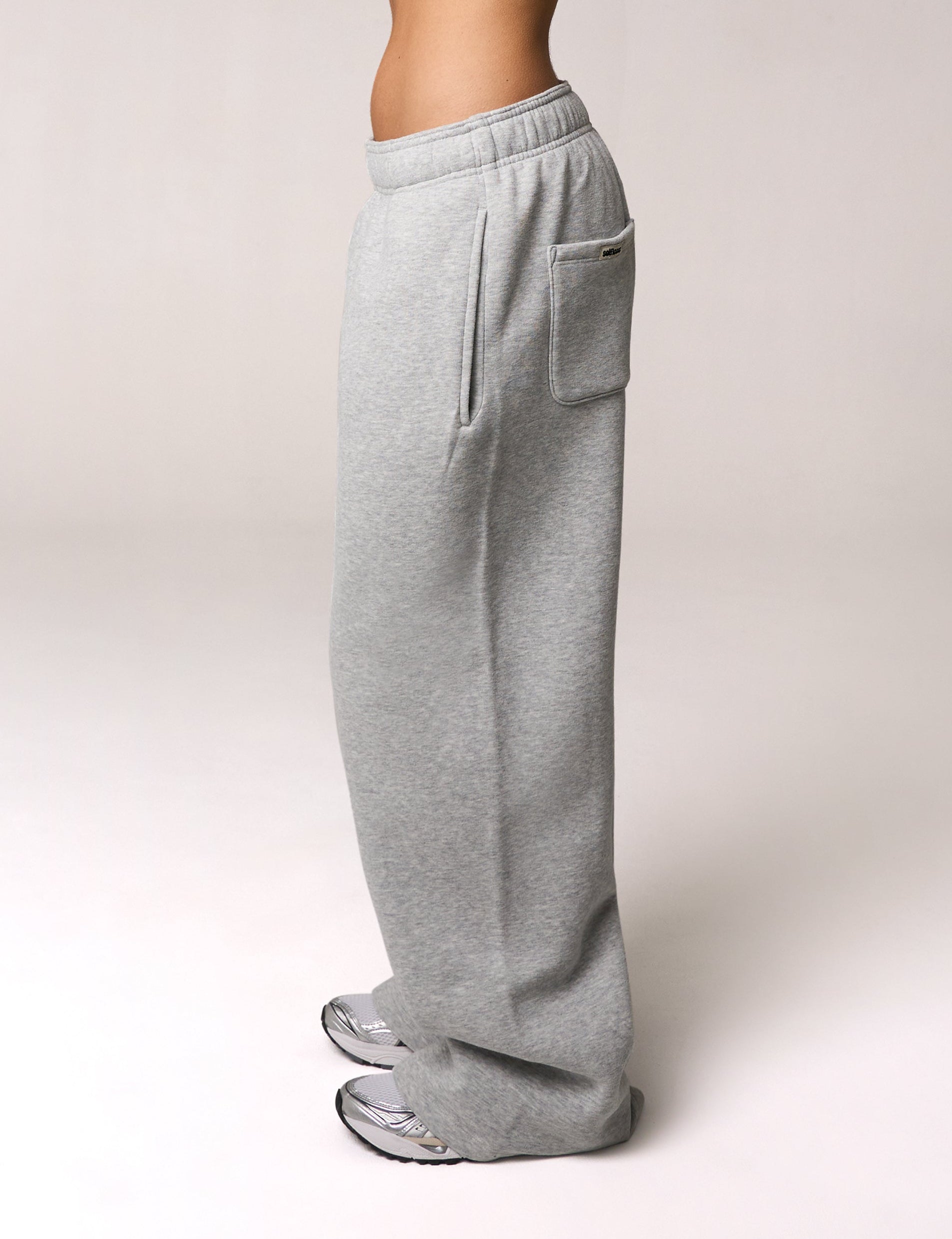 Wide Leg Joggers Solfleece® - Grey Marle