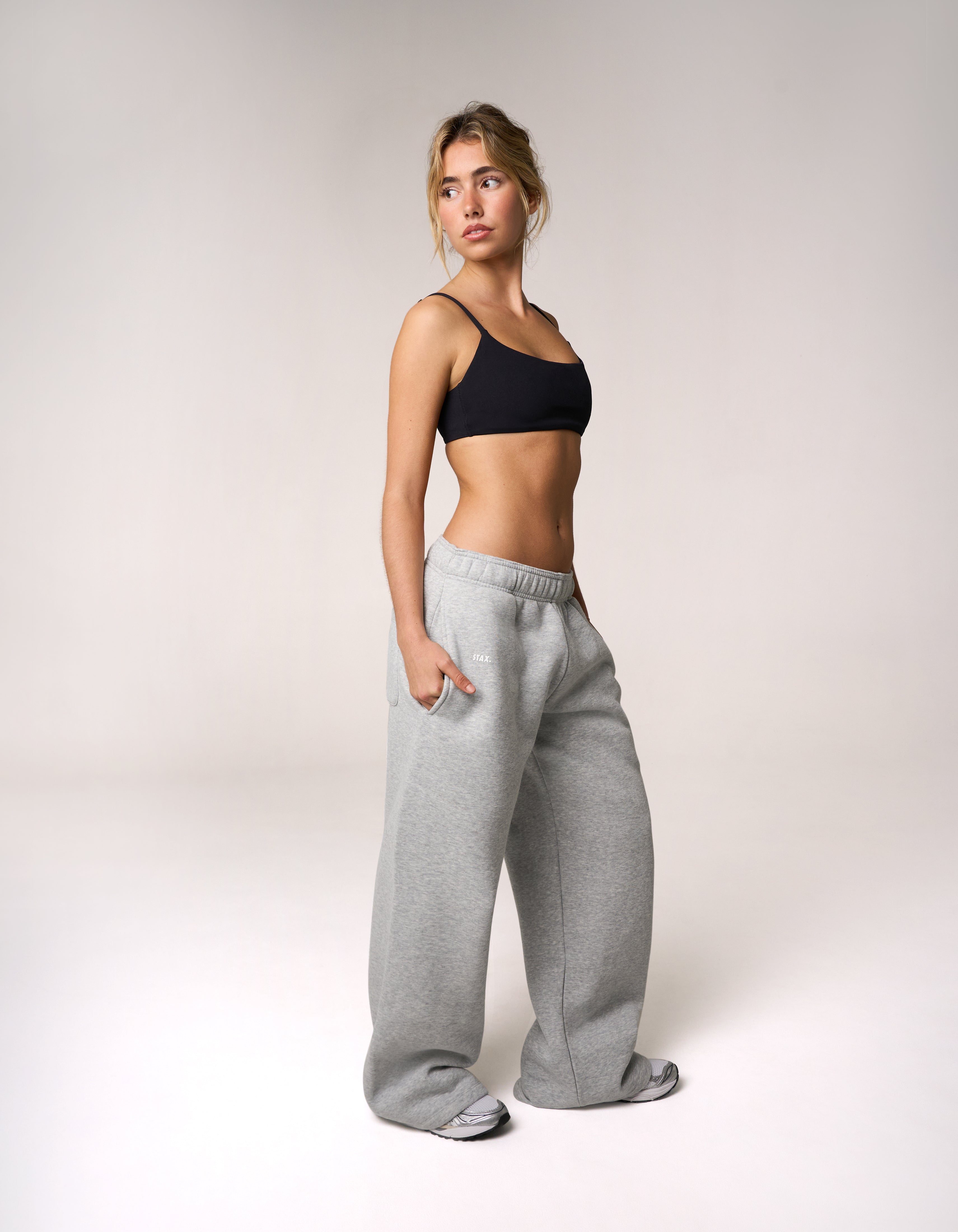Wide Leg Joggers Solfleece® - Grey Marle