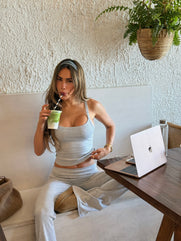 Cotton Comfort Singlet - Grey Marle