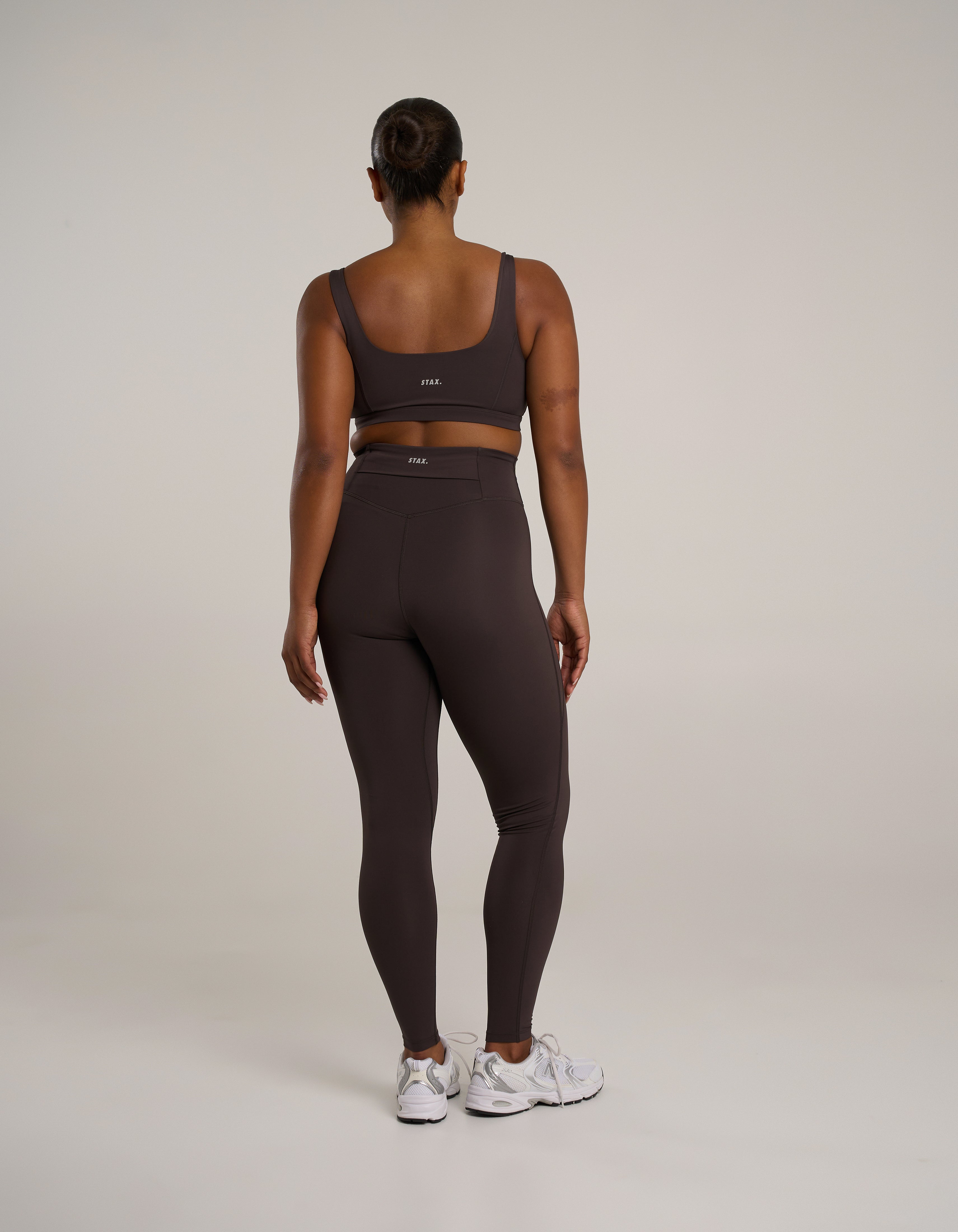 Pocket Full Length Tights Astryx - Truffle