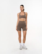Square Neck Halter Crop Airlyte - Stone