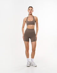 Square Neck Halter Crop Airlyte - Stone