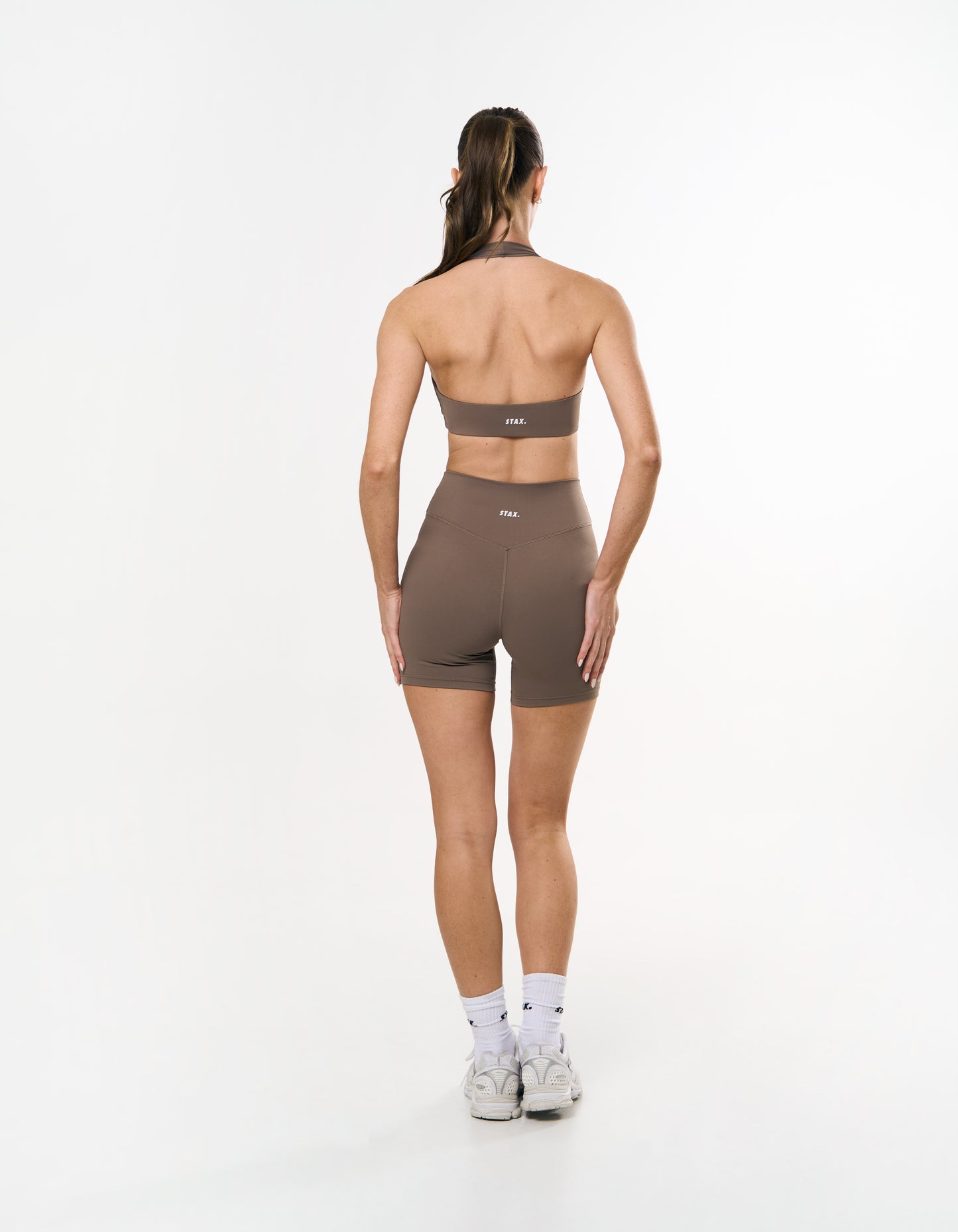 Square Neck Halter Crop Airlyte - Stone