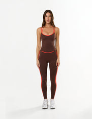 Panel Full Length Tights Airlyte - Cola