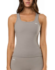 STAX. Body Tank NANDEX™ in Taupe - NANDEX™ Material - Activewear for walks, yoga & everyday wear 