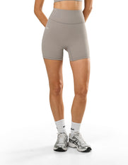 STAX. NFS Midi Bike Shorts NANDEX™ in Taupe  - NANDEX™ Material - Activewear for walks, yoga & everyday wear