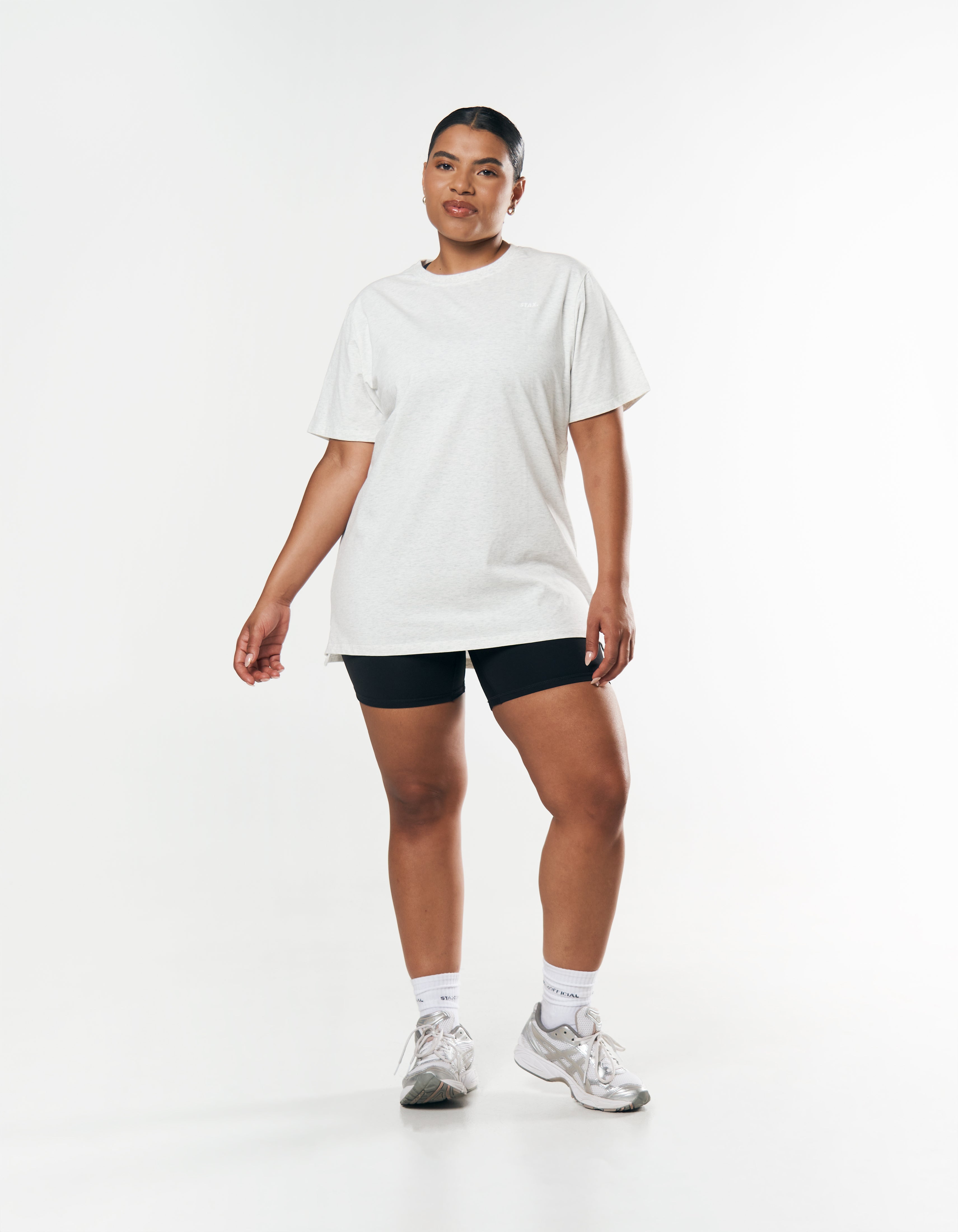 Oversize Tee - Grey Marle
