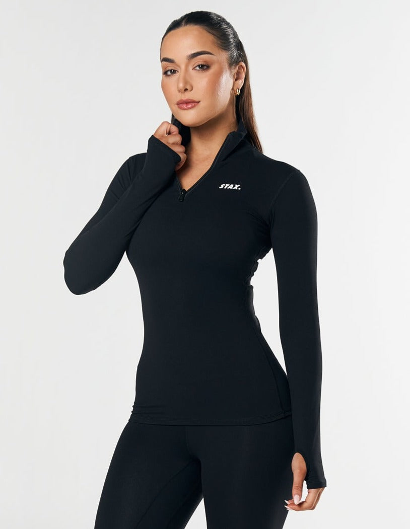 Long Sleeve Body Top NANDEX™ - Black