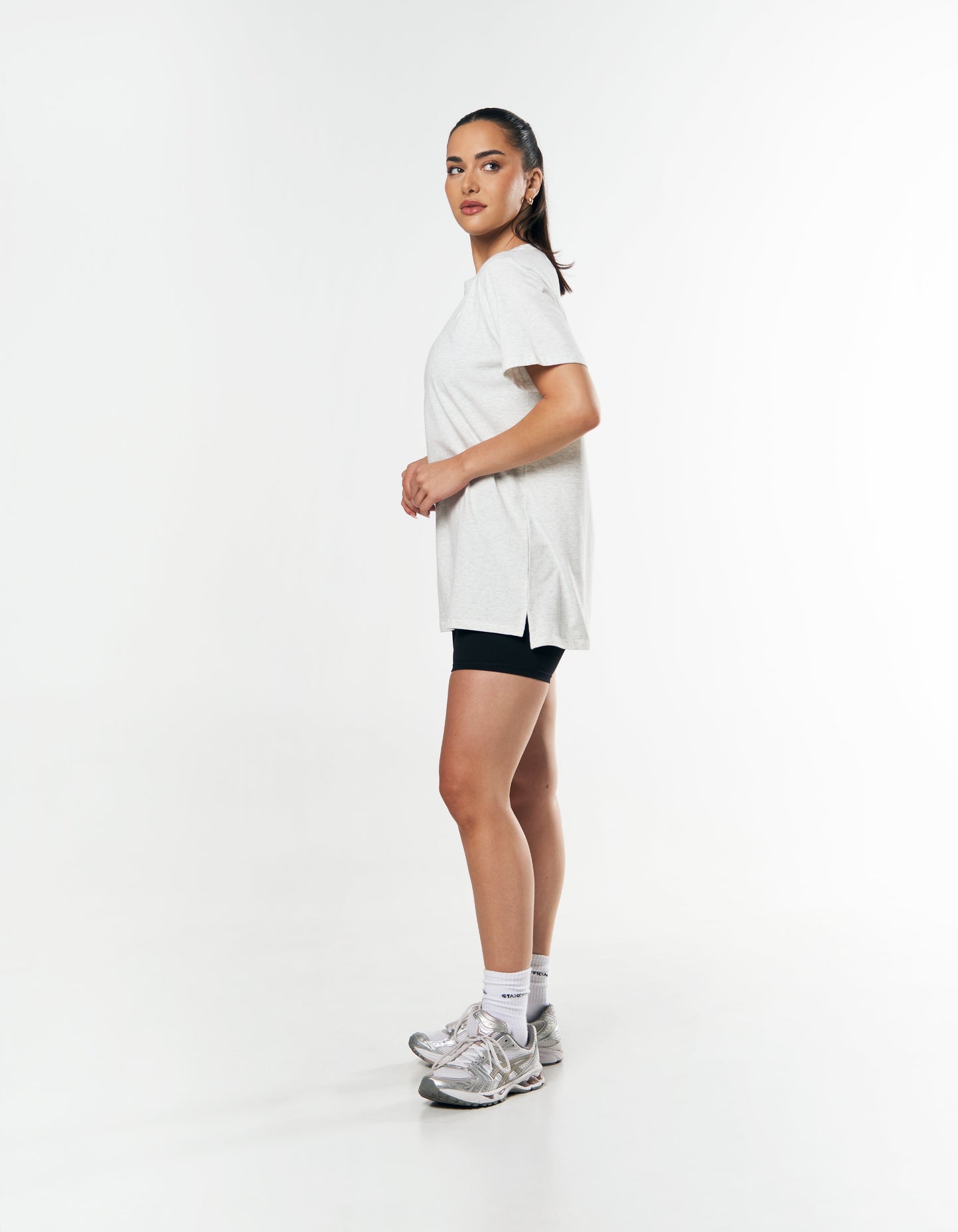 Oversize Tee - Grey Marle