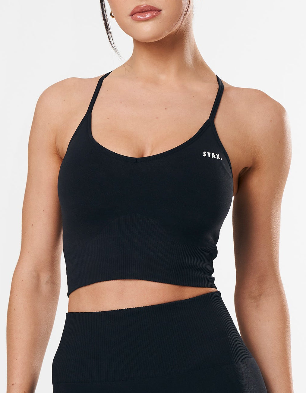 Premium Seamless Strappy Crop - Astro