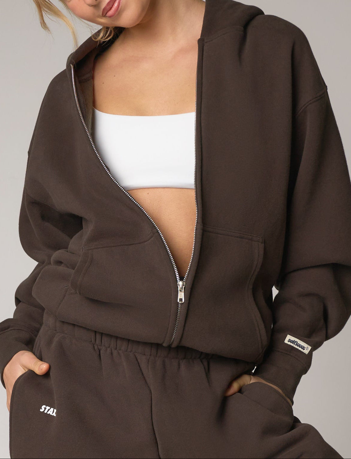 Zip Hoodie Solfleece® - Chocolate