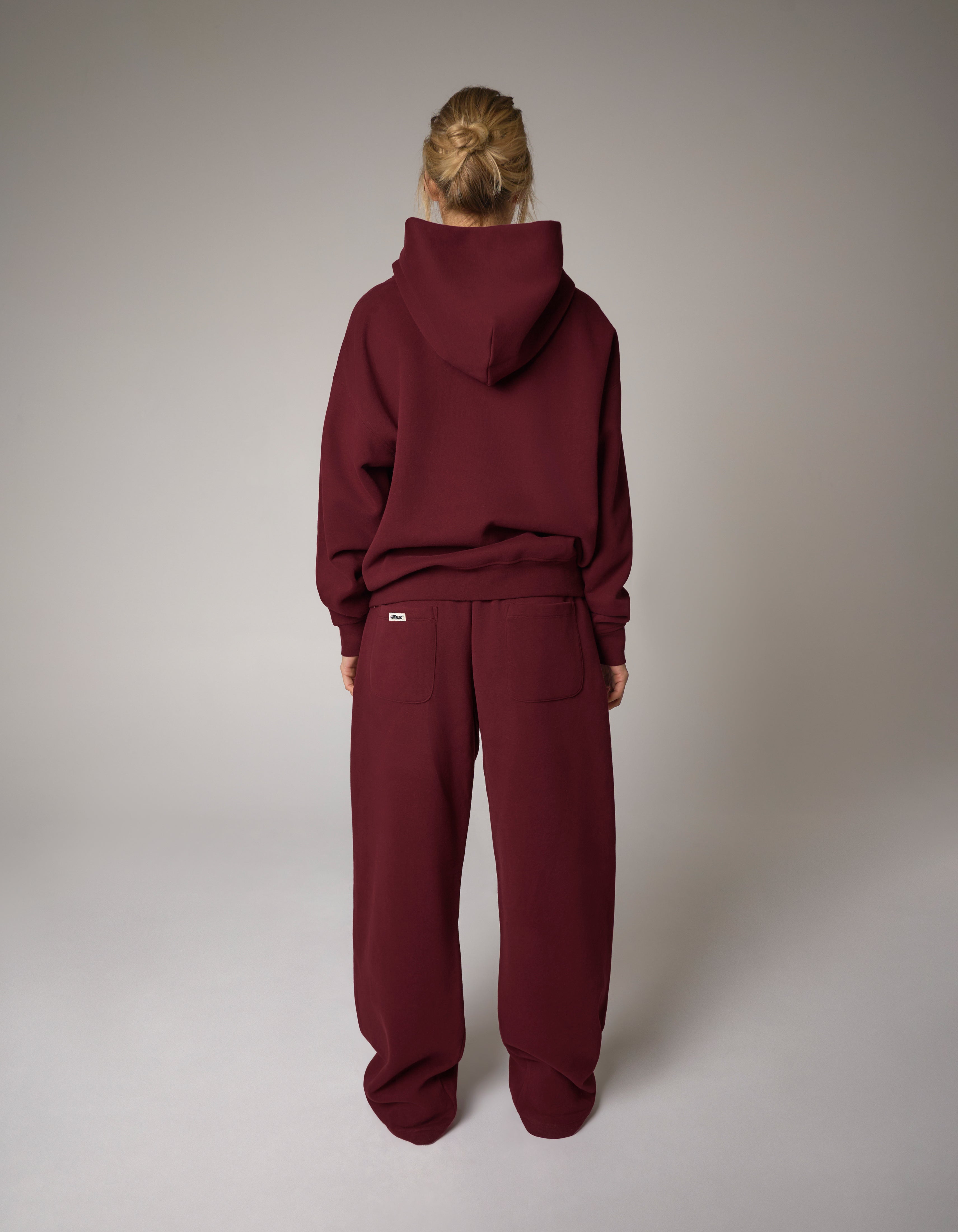 Wide Leg Joggers Solfleece® - Burgundy