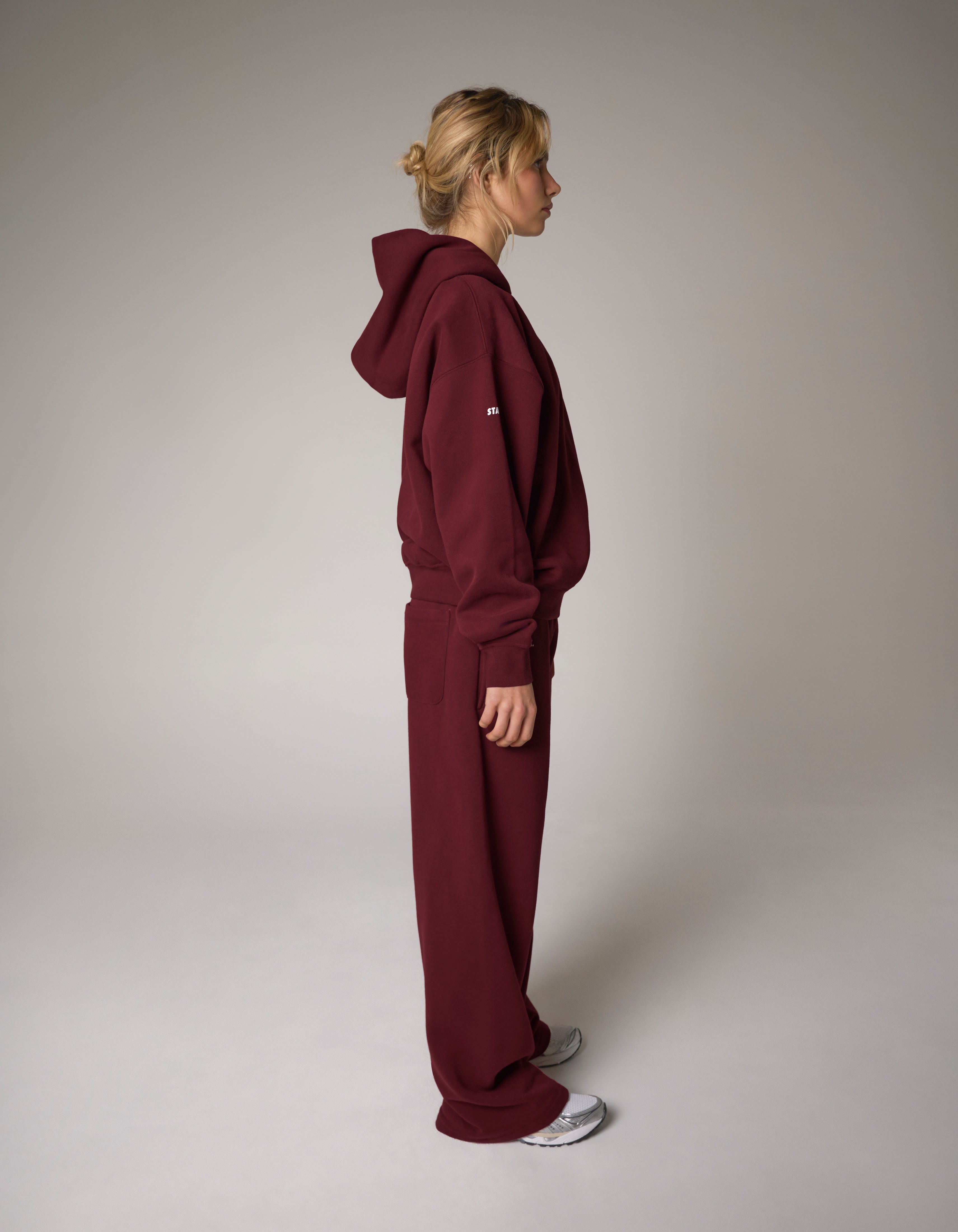 Wide Leg Joggers Solfleece® - Burgundy
