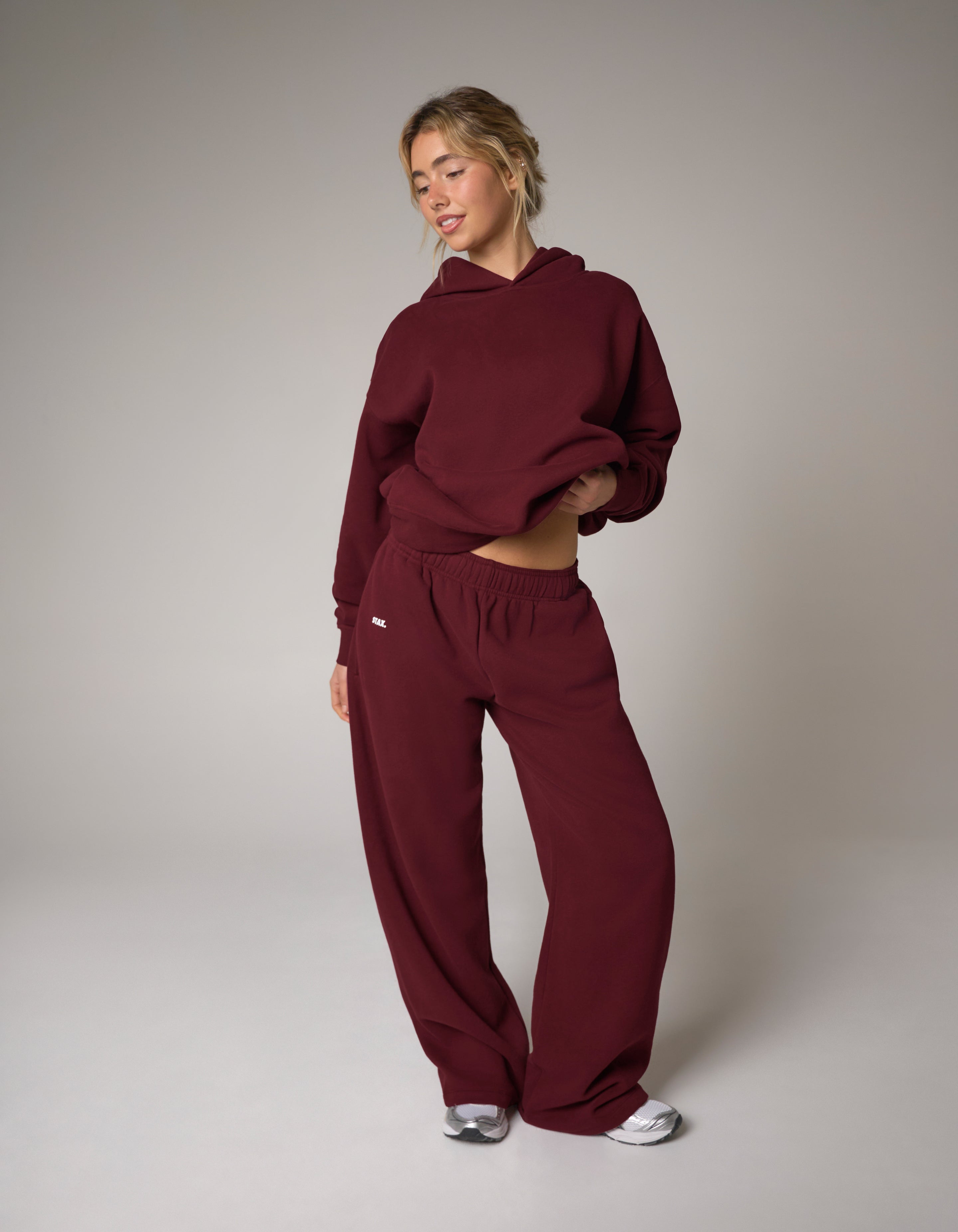 Wide Leg Joggers Solfleece® - Burgundy