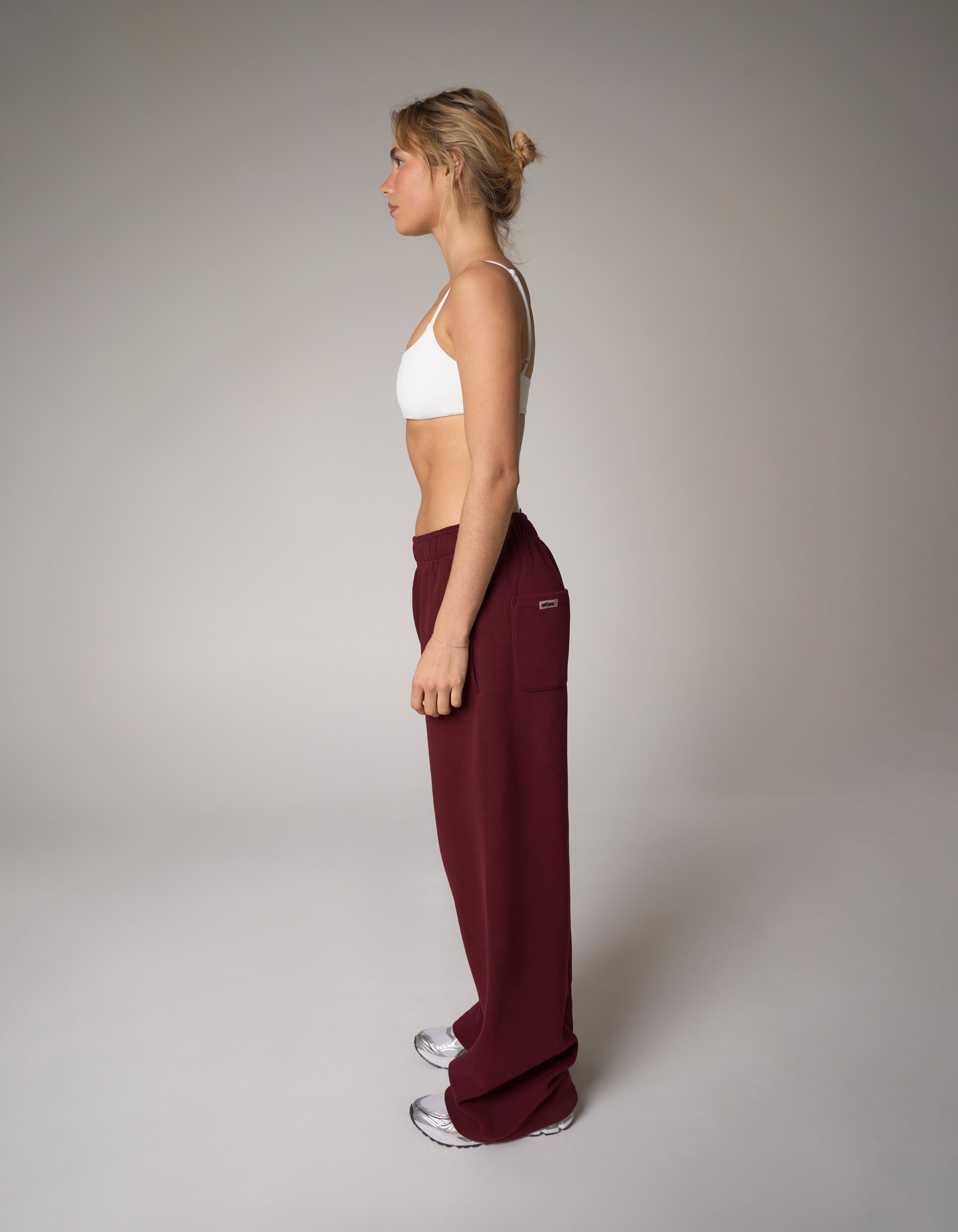 Wide Leg Joggers Solfleece® - Burgundy