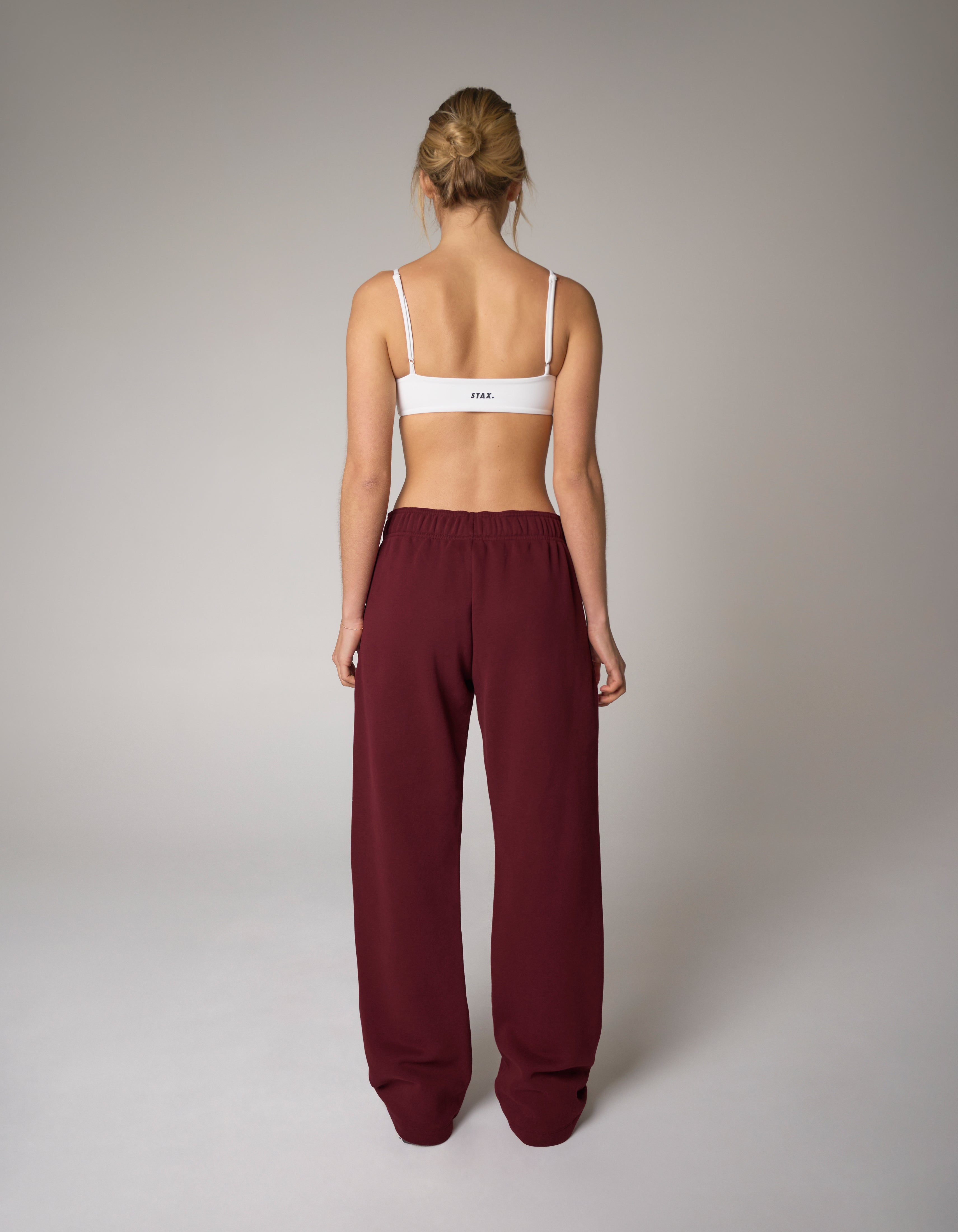Straight Leg Joggers Solfleece® - Burgundy