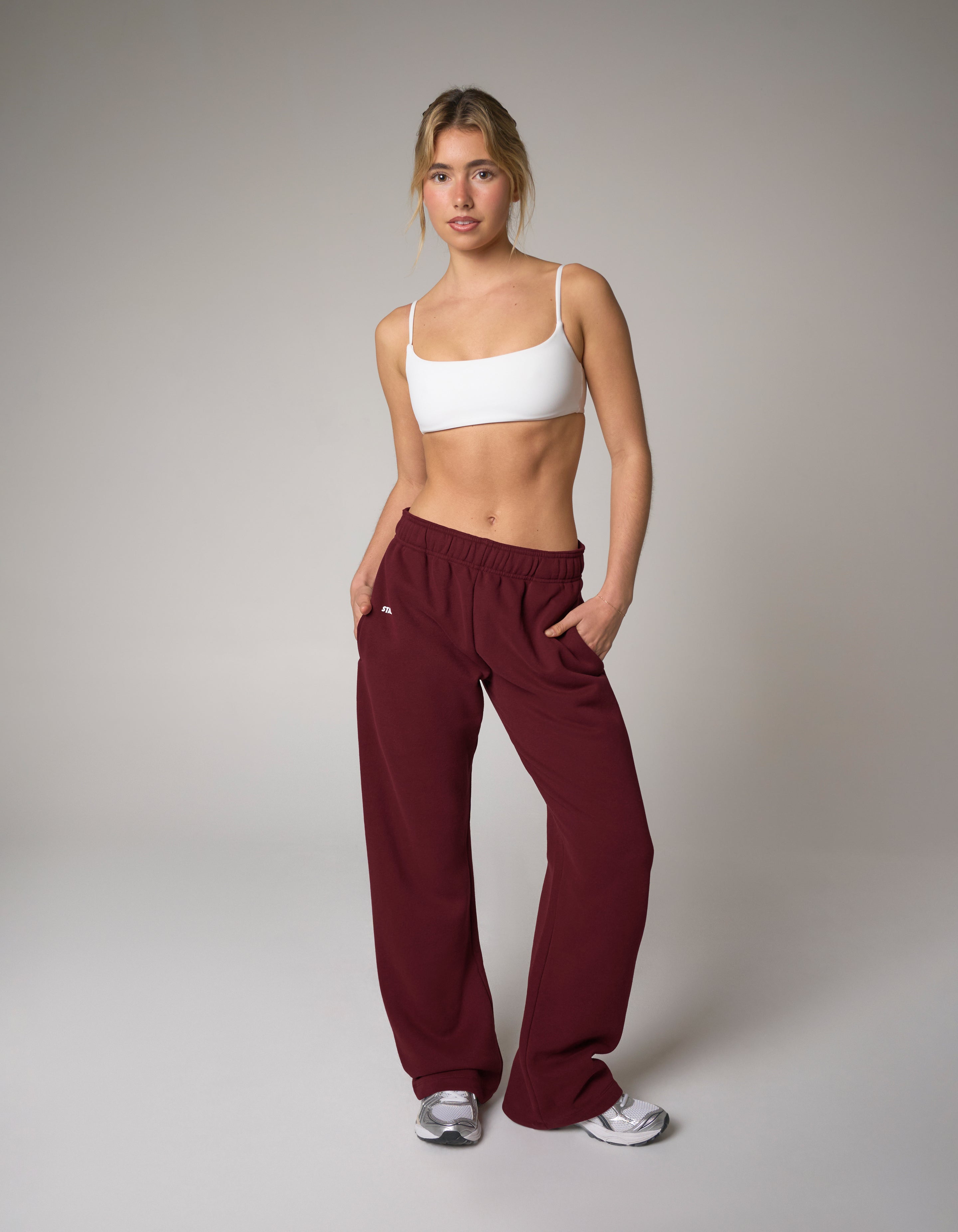Straight Leg Joggers Solfleece® - Burgundy