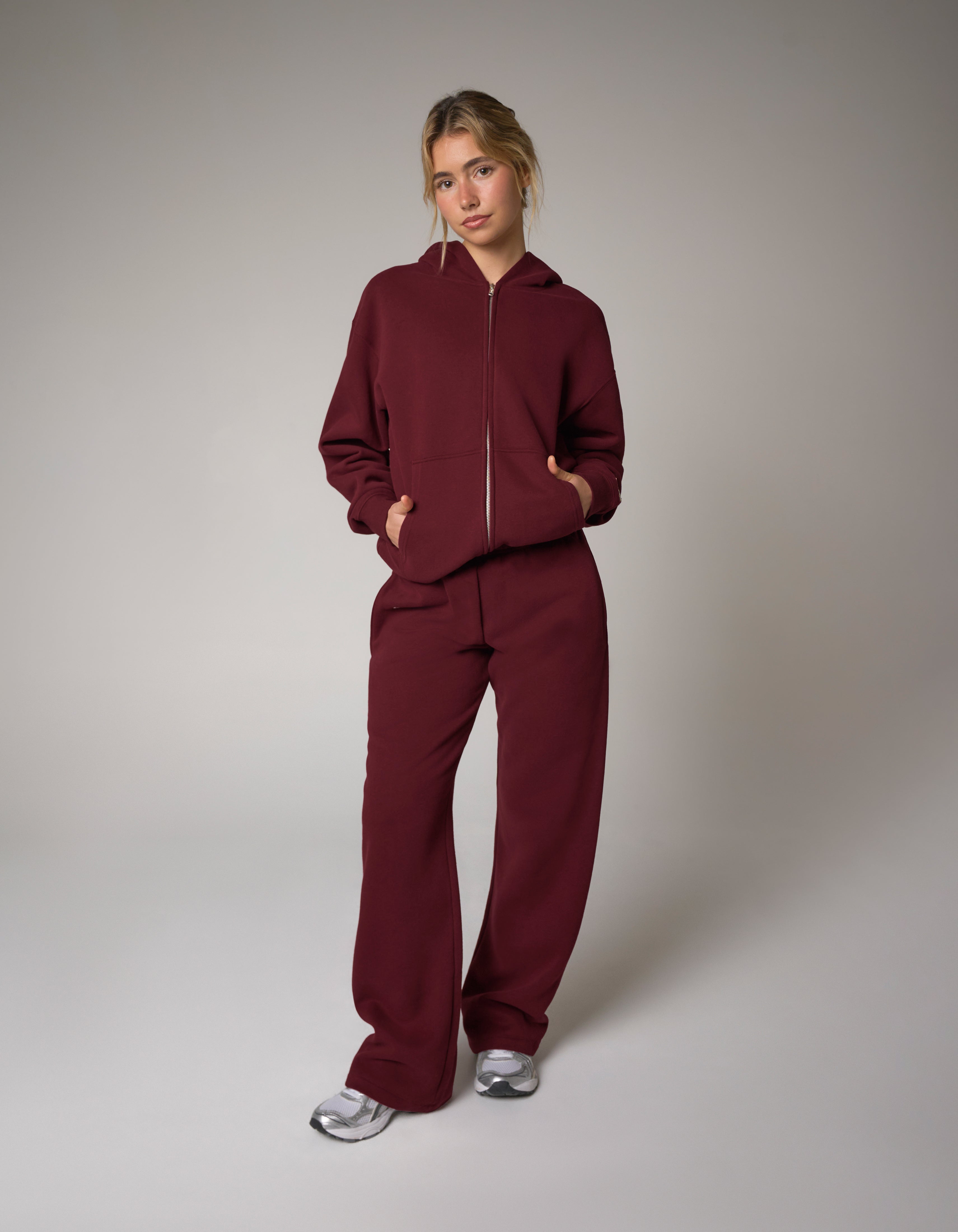 Straight Leg Joggers Solfleece® - Burgundy