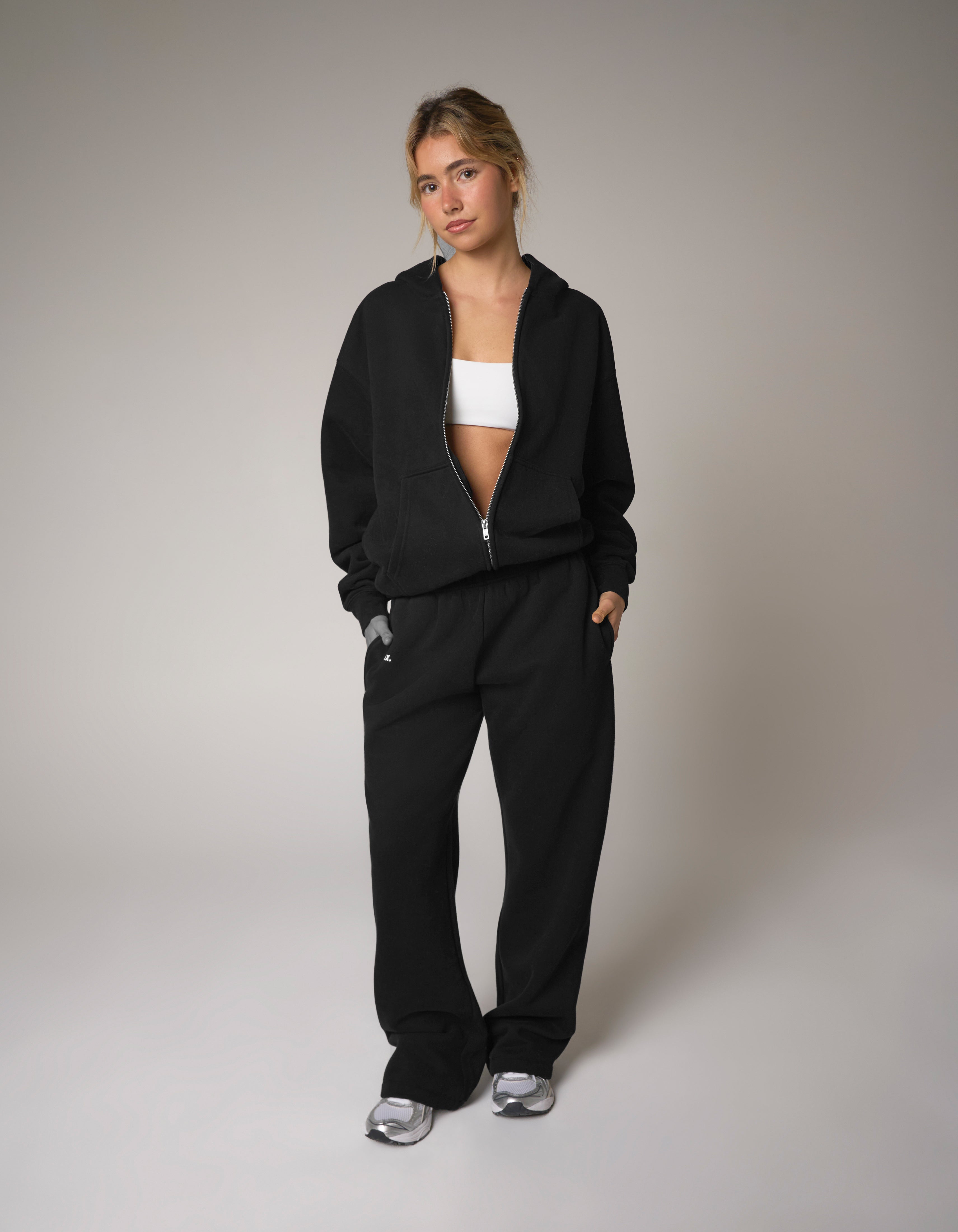 Zip Hoodie Solfleece® - Black