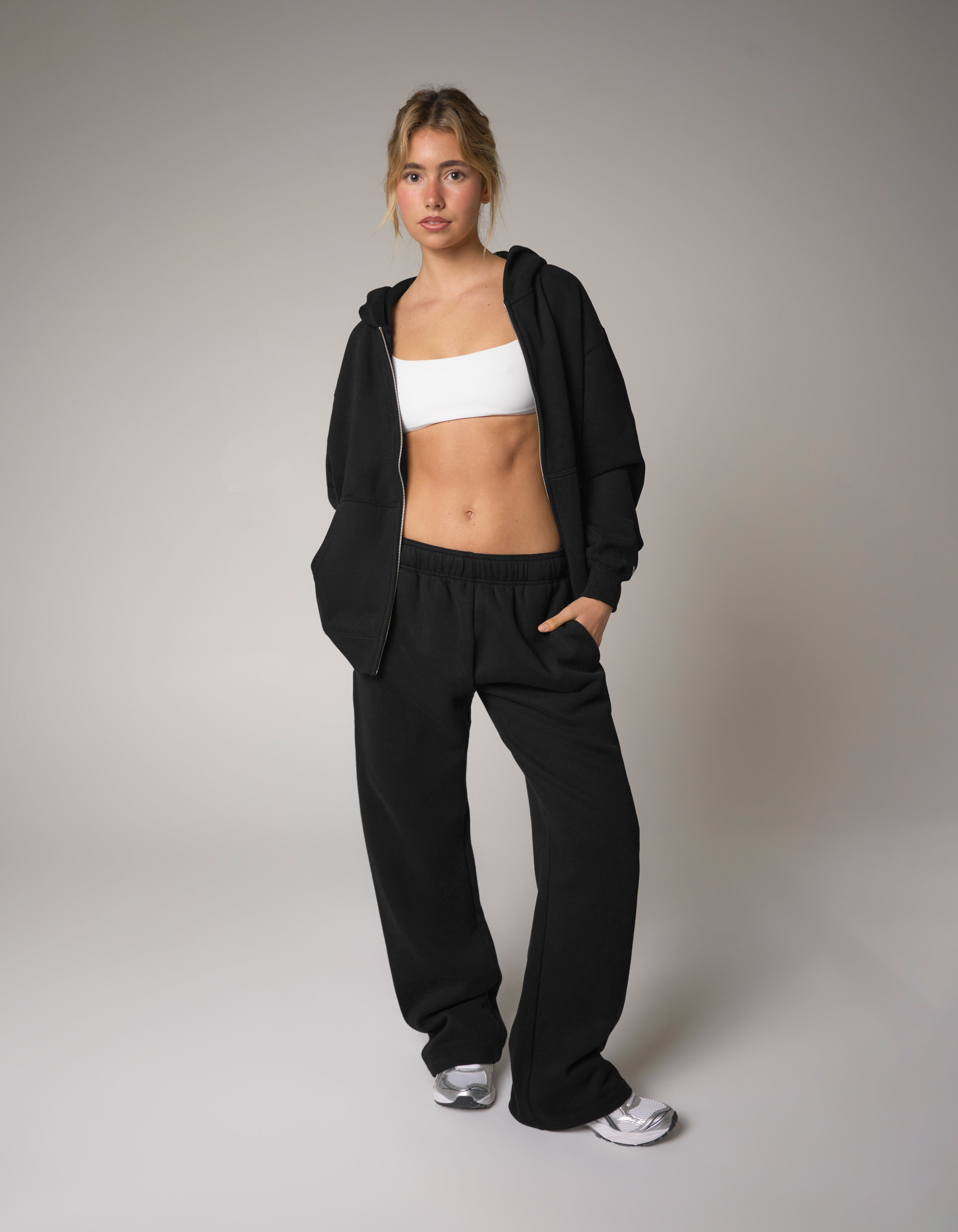Straight Leg Joggers Solfleece® - Black
