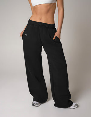 Wide Leg Joggers Solfleece® - Black