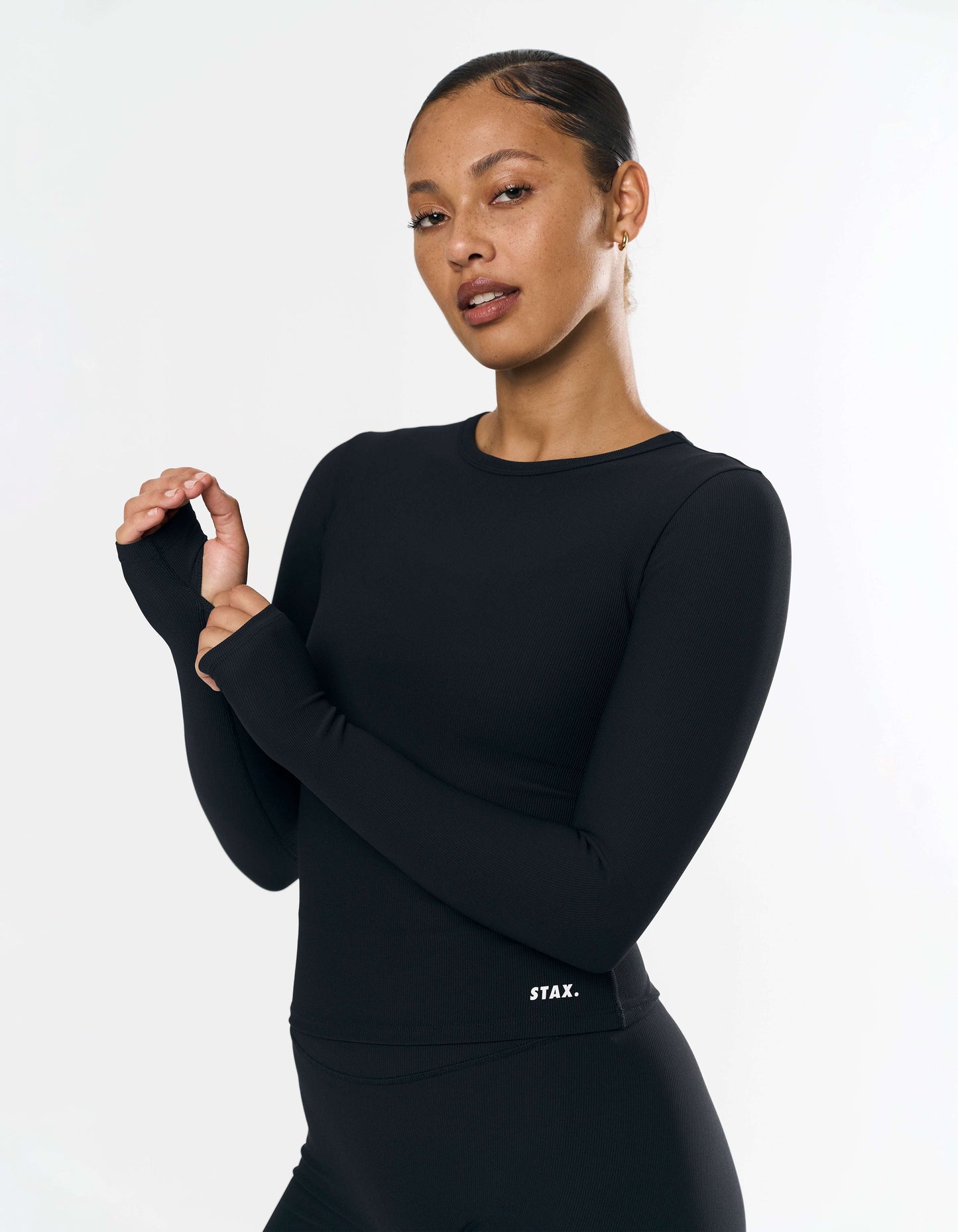 Active Rib Long Sleeve - Black