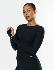 Active Rib Long Sleeve - Black