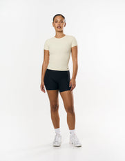 Active Rib Fitted Tee - Cloud